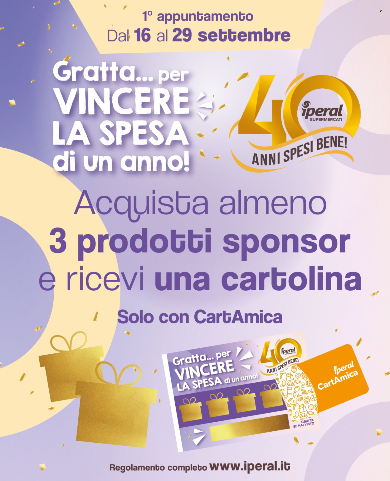 Volantino Iperal - 16/9/2026 - 29/9/2026. Pagina 1