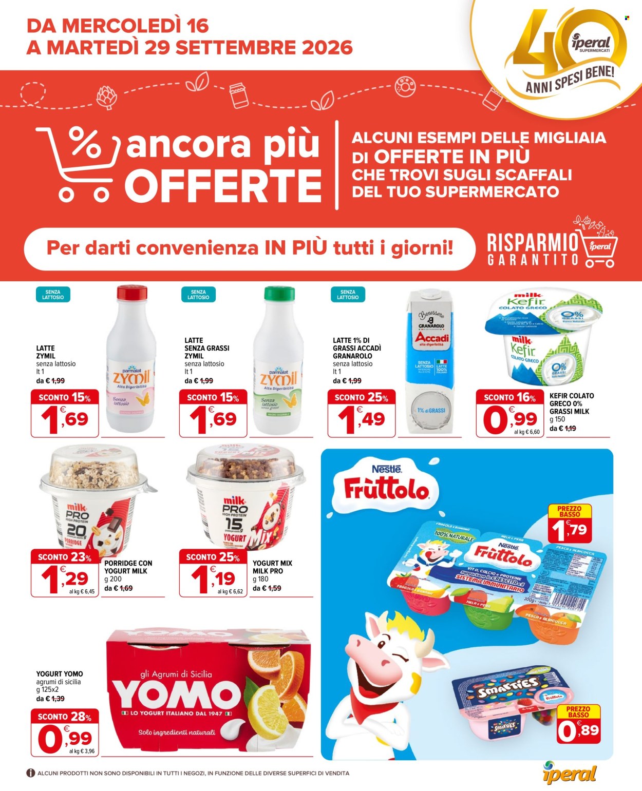 Volantino Iperal - 16/9/2026 - 29/9/2026. Pagina 1