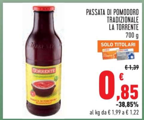 Passata di Pomodoro Tradizionale La Torrente