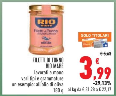 FILETTI DI TONNO RIO MARE