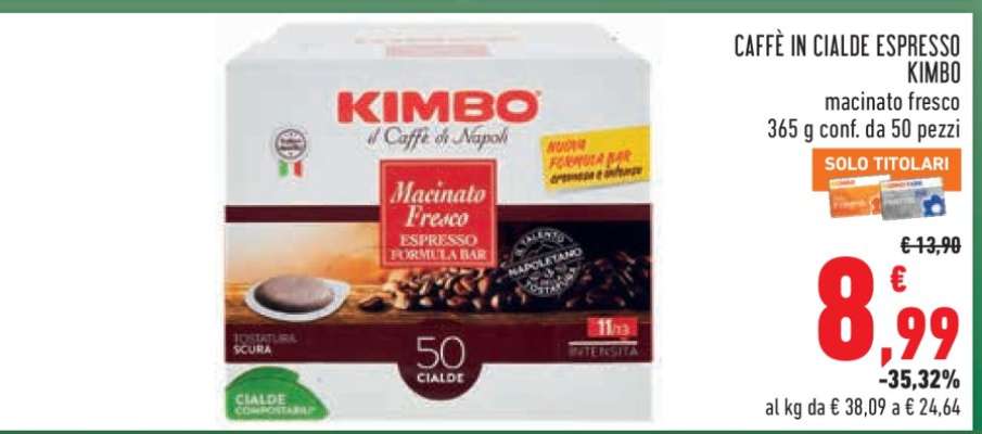 CAFFÈ IN CIALDE ESPRESSO KIMBO