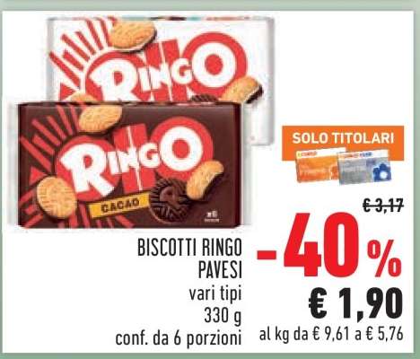 BISCOTTI RINGO PAVESI