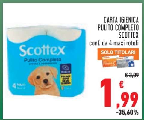Carta Igienica Pulito Completo Scottex