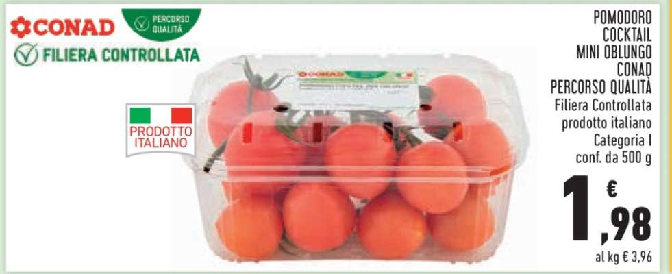 Pomodoro Cocktail Mini Oblungo Conad