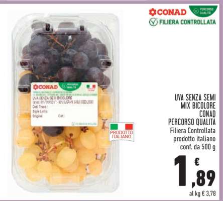 UVA SENZA SEMI MIX BICOLORE CONAD