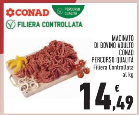 Macinato di bovino adulto