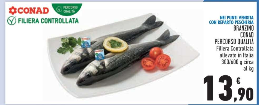 BRANZINO CONAD PERCORSO QUALITÀ