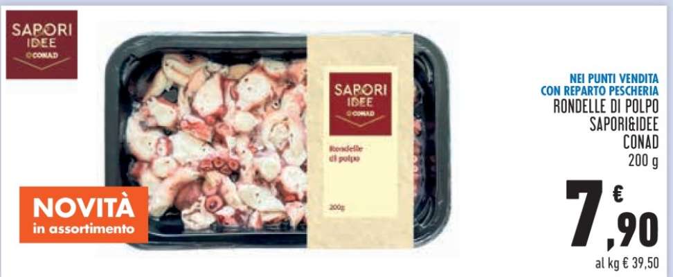 RONDELLE DI POLPO SAPORIDEA CONAD 200 g