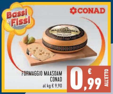 FORMAGGIO MAASDAM CONAD