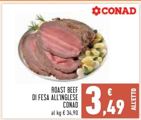 ROAST BEEF DI FESA ALL'INGLESE CONAD