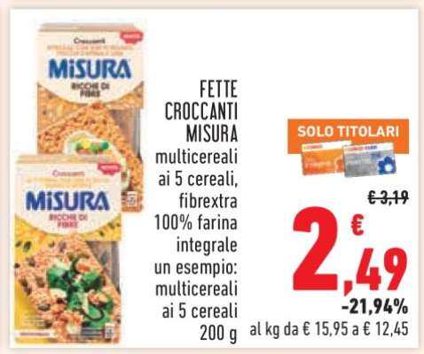 FETTE CROCCANTI MISURA