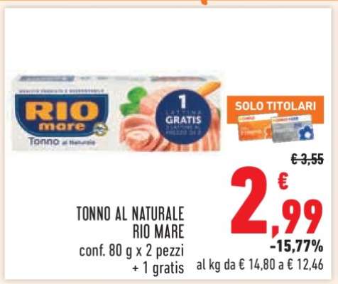 Tonno al Naturale Rio Mare