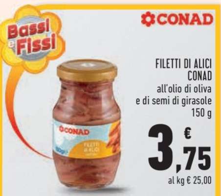 Filetti di alici CONAD
