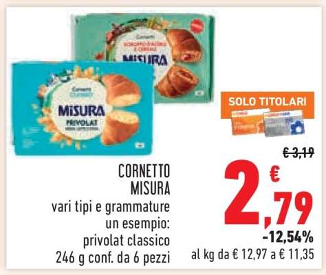 CORNETTO MISURA