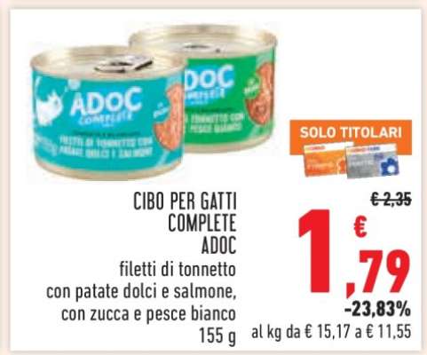 CIBO PER GATTI COMPLETE ADOC