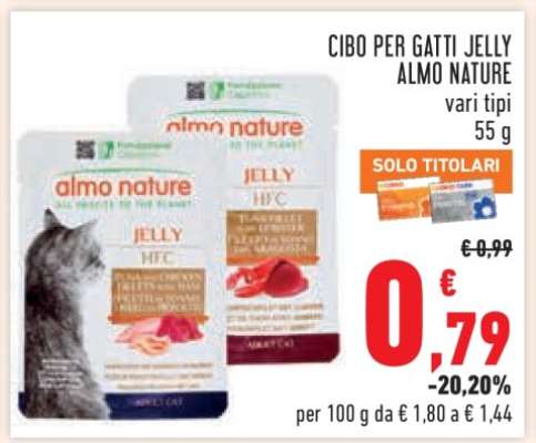 CIBO PER GATTI JELLY ALMO NATURE
