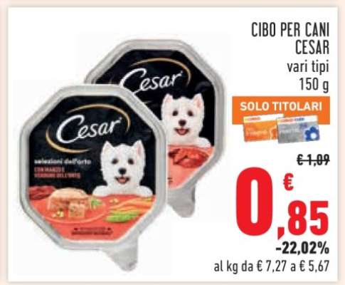 CIBO PER CANI CESAR