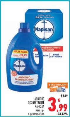 Additivo Disinfettante Napisan