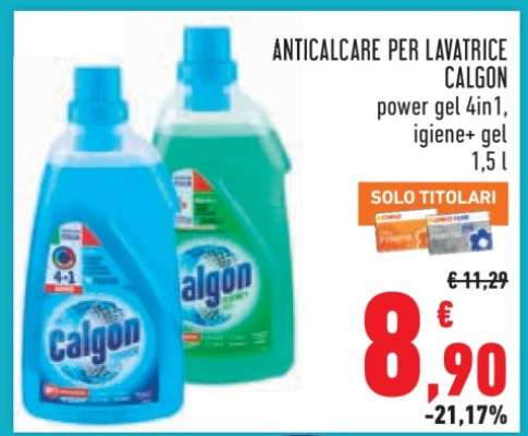 Anticalcare per lavatrice Calgon