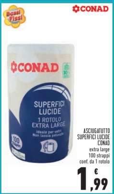 Asciugatutto superfici lucide CONAD