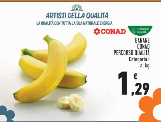 Banane Conad Percorso Qualità