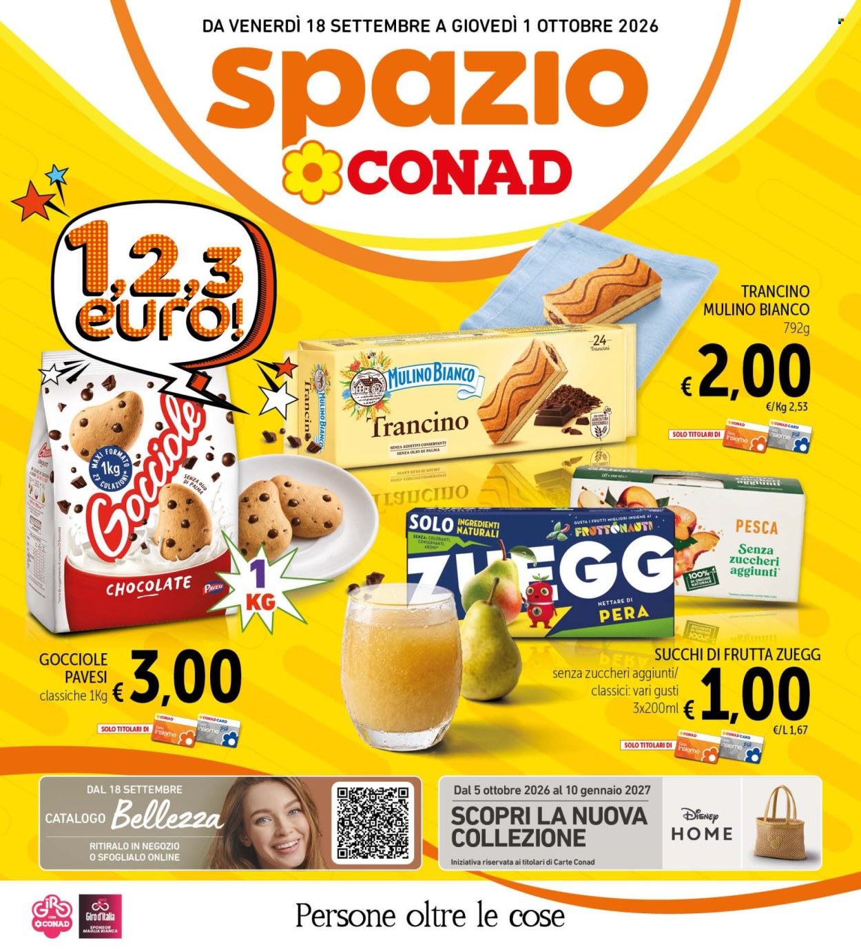 Volantino Spazio Conad - 18/9/2026 - 1/10/2026. Pagina 1
