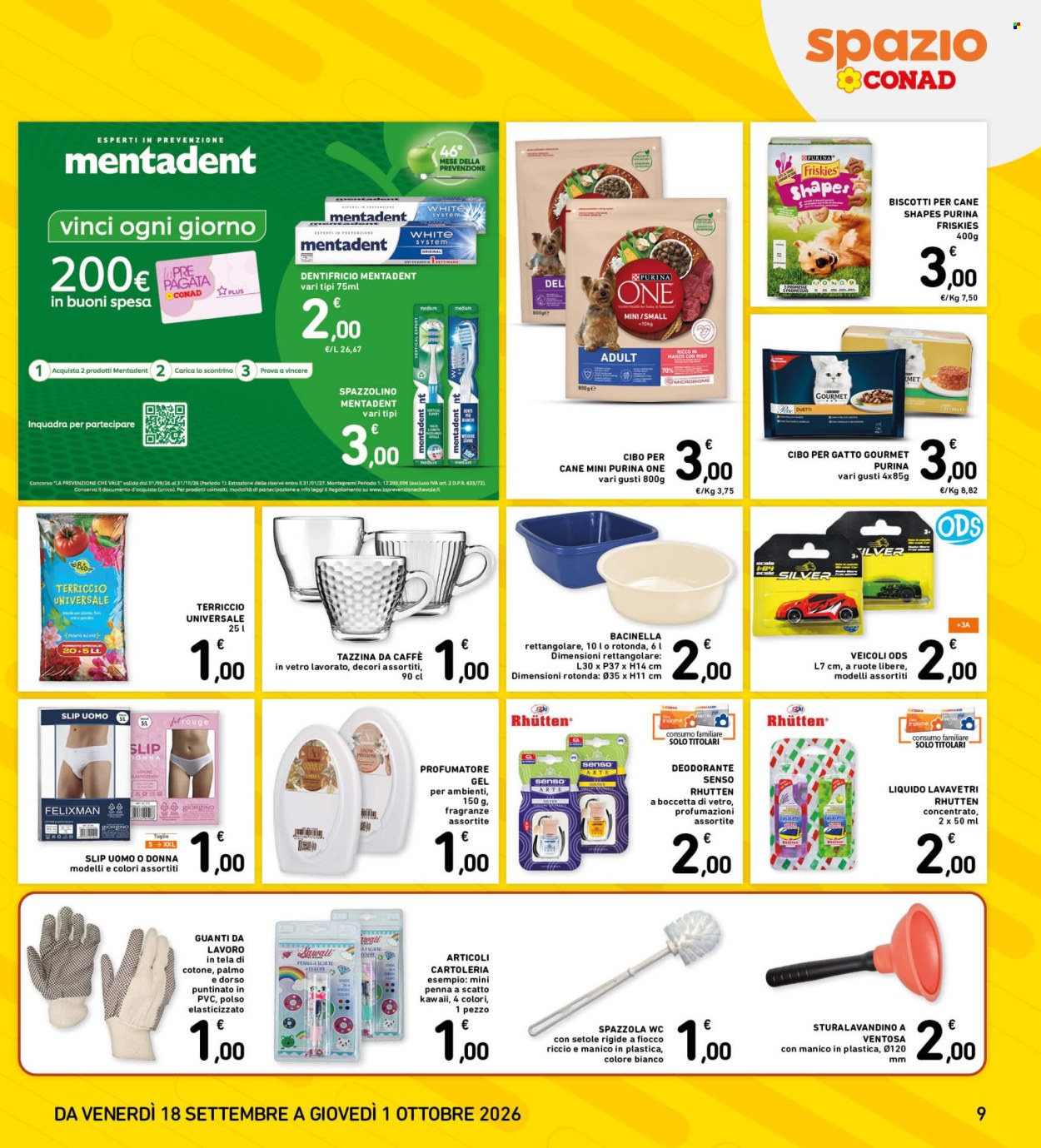 Volantino Spazio Conad - 18/9/2026 - 1/10/2026. Pagina 9