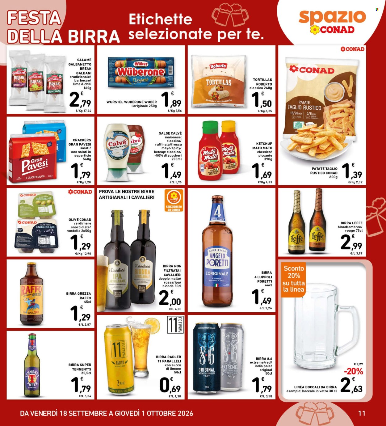 Volantino Spazio Conad - 18/9/2026 - 1/10/2026. Pagina 11