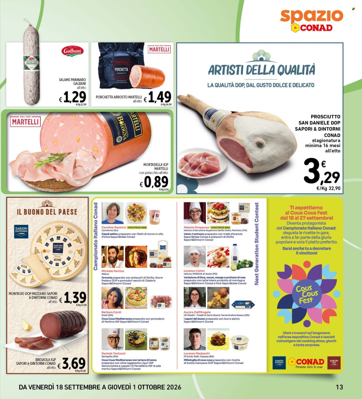 Volantino Spazio Conad - 18/9/2026 - 1/10/2026. Pagina 13