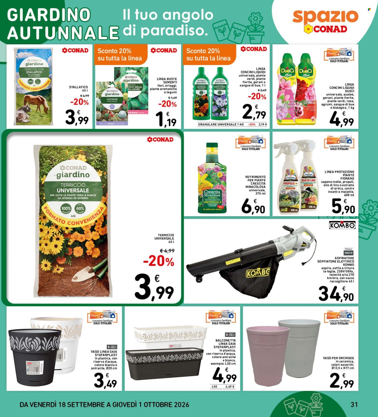 Volantino Spazio Conad - 18/9/2026 - 1/10/2026. Pagina 31