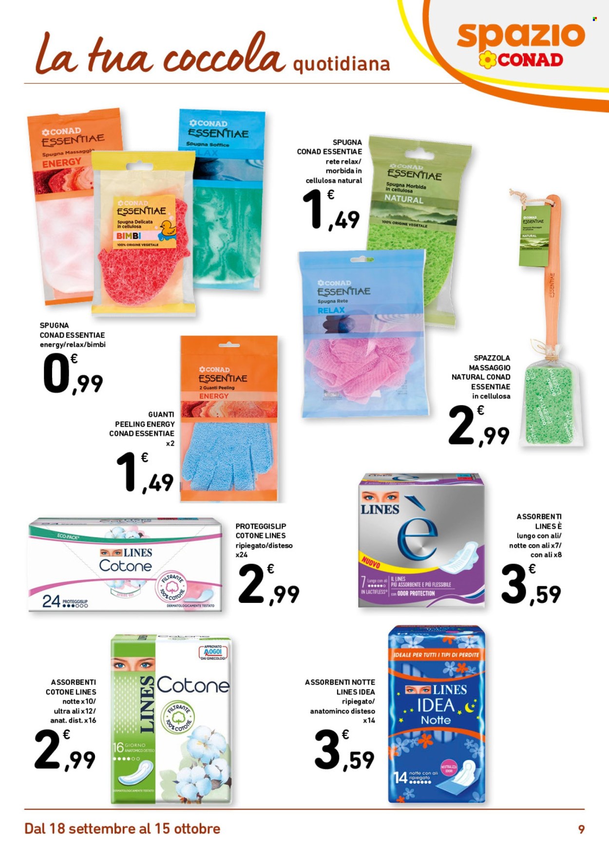 Volantino Spazio Conad - 18/9/2026 - 15/10/2026. Pagina 9