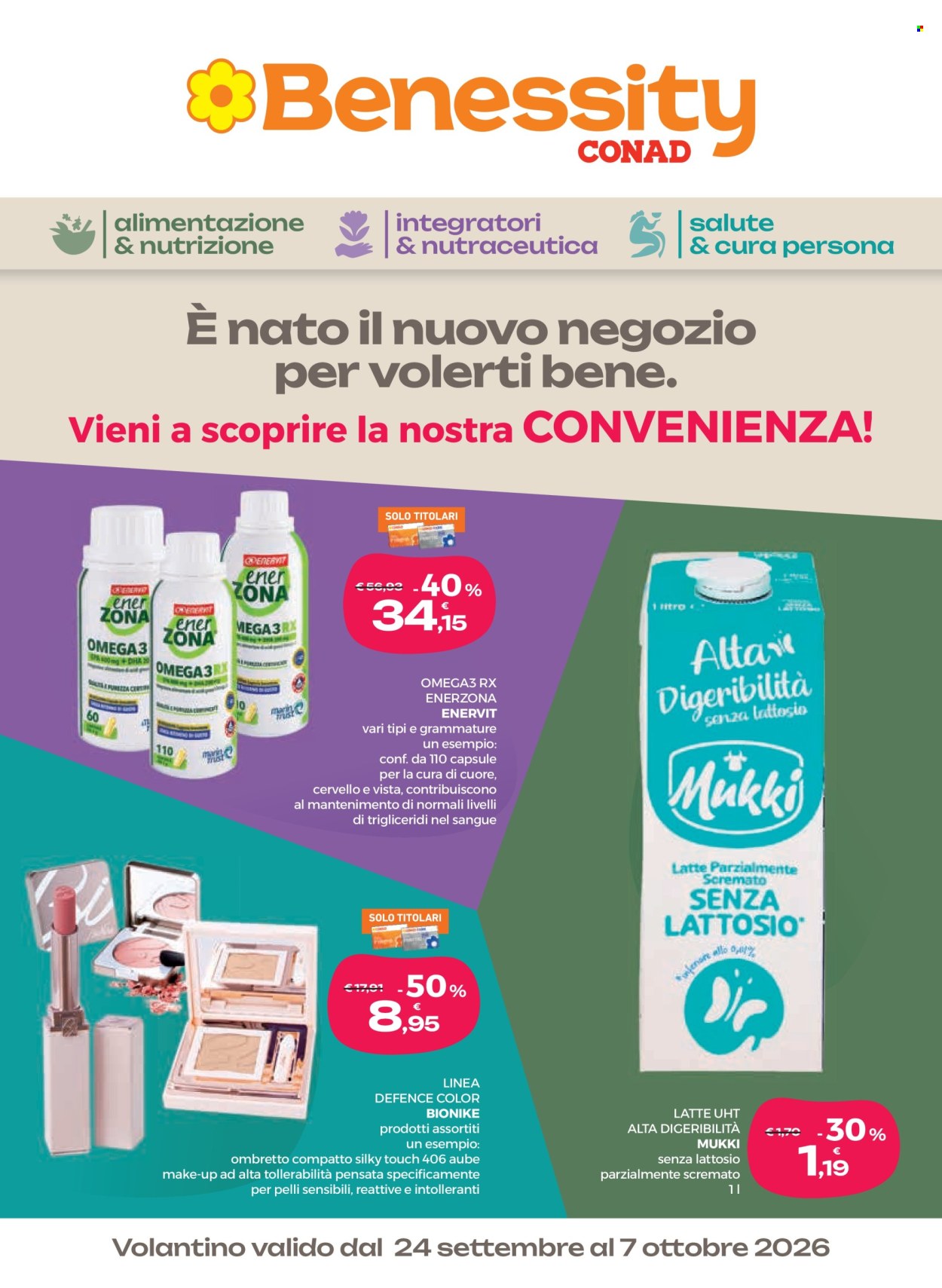 Volantino Benessity Conad - 24/9/2026 - 7/10/2026. Pagina 1