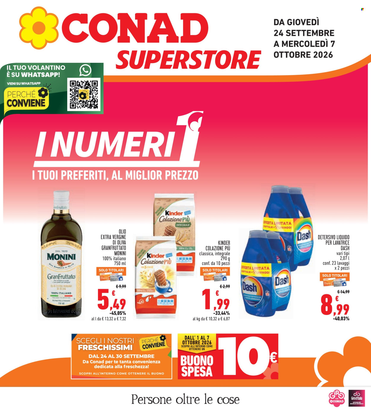 Volantino Conad Superstore - 24/9/2026 - 7/10/2026. Pagina 1