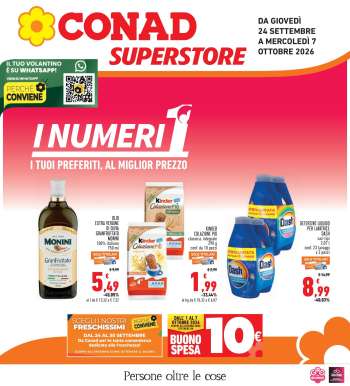 Volantino Conad Superstore - 24/9/2026 - 7/10/2026.