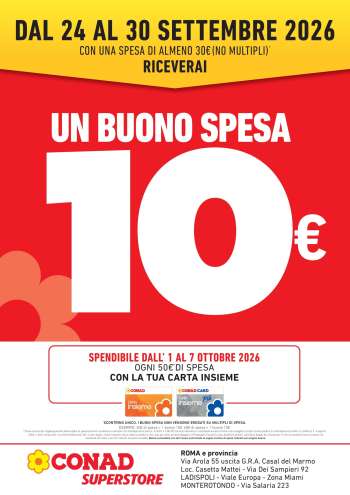 Volantino Conad - 24/9/2026 - 30/9/2026.