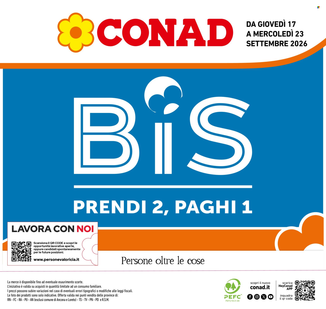 Volantino Conad - 17/9/2026 - 23/9/2026. Pagina 1