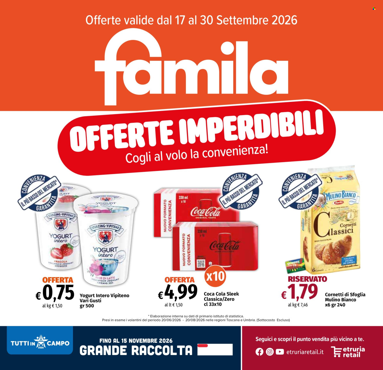 Volantino Famila - 17/9/2026 - 30/9/2026. Pagina 1