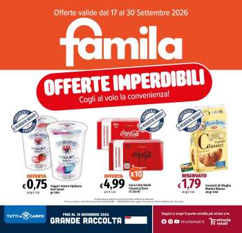 Volantino Famila - 17/9/2026 - 30/9/2026.