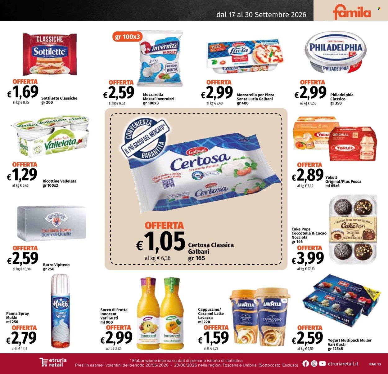 Volantino Famila - 17/9/2026 - 30/9/2026. Pagina 13