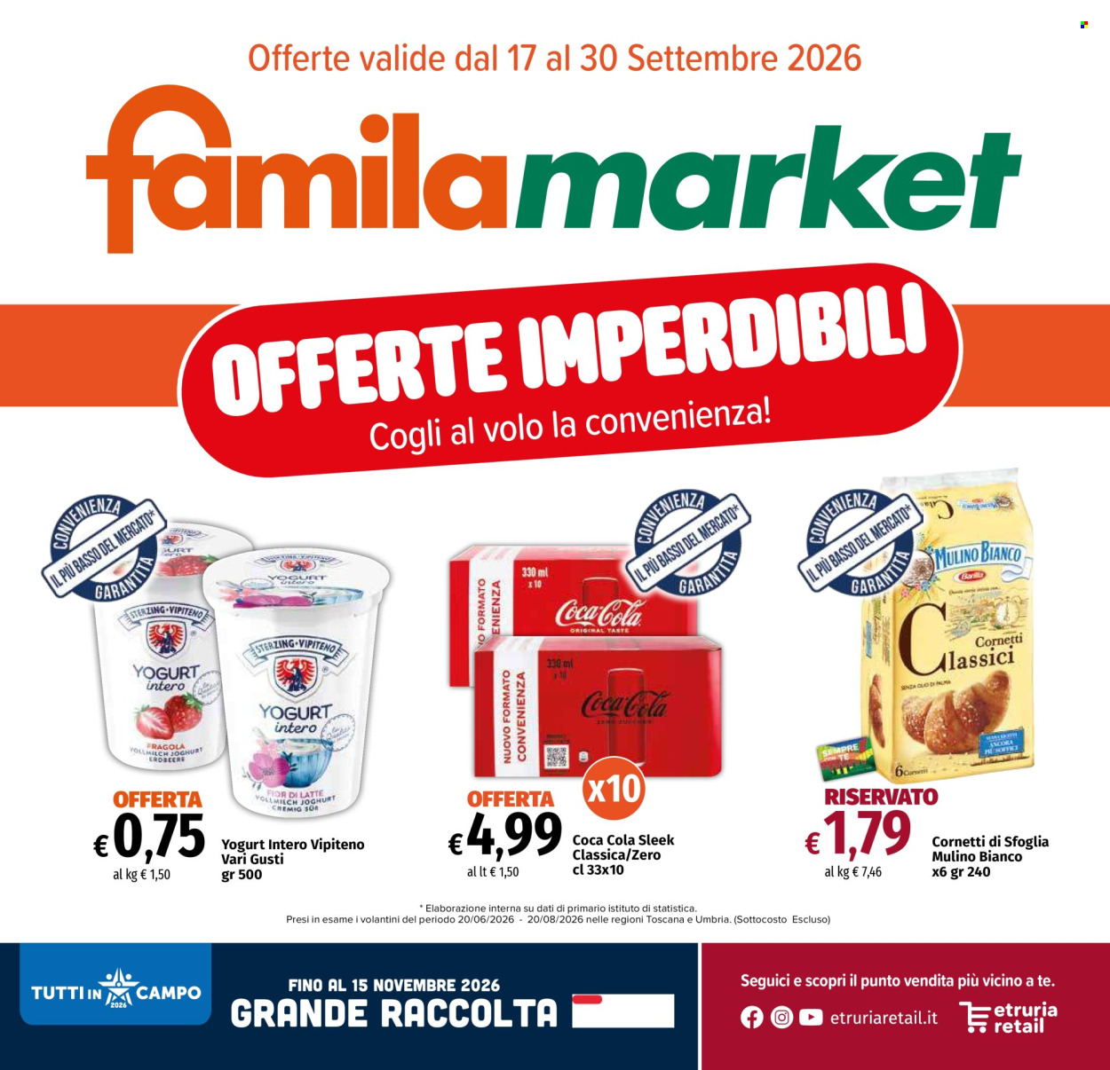 Volantino Famila - 17/9/2026 - 30/9/2026. Pagina 1