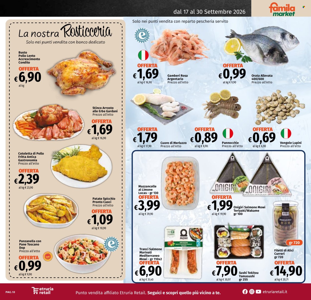 Volantino Famila - 17/9/2026 - 30/9/2026. Pagina 10