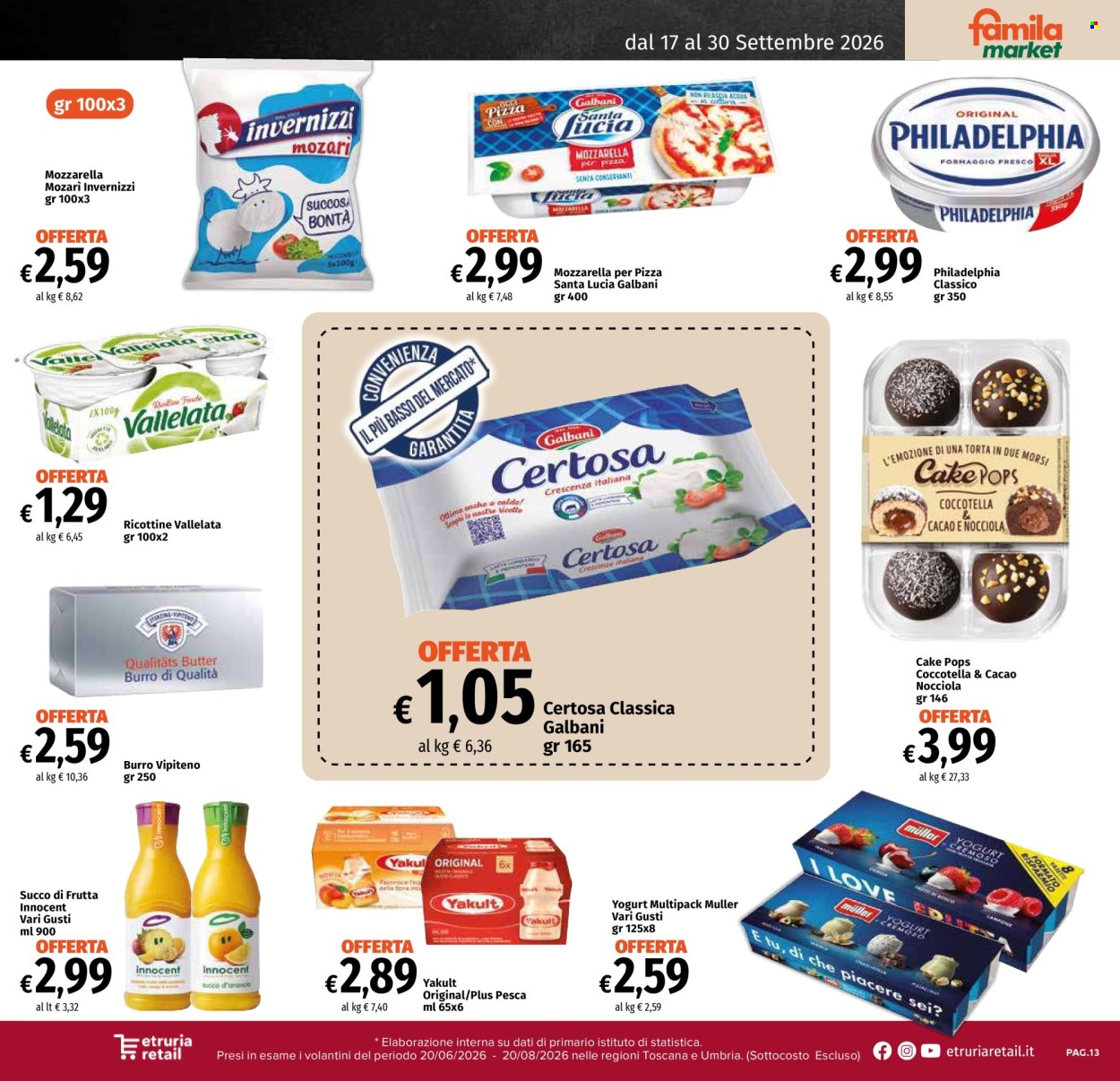 Volantino Famila - 17/9/2026 - 30/9/2026. Pagina 13