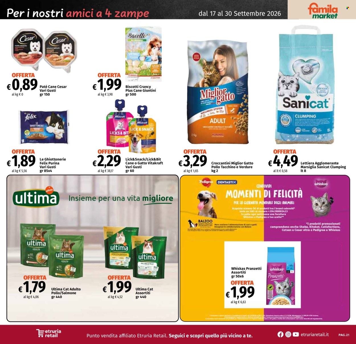 Volantino Famila - 17/9/2026 - 30/9/2026. Pagina 21
