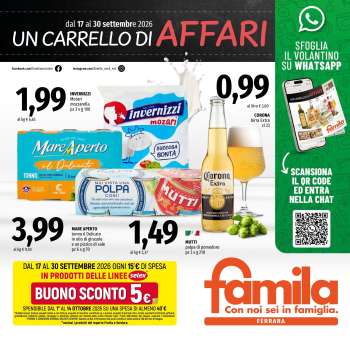 Volantino Famila - 17/9/2026 - 30/9/2026.