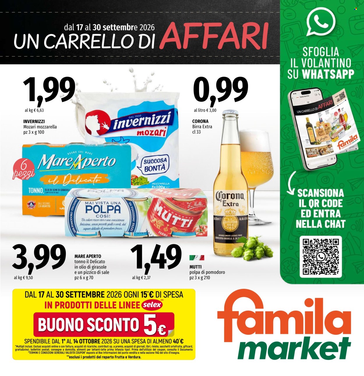 Volantino Famila - 17/9/2026 - 30/9/2026. Pagina 1