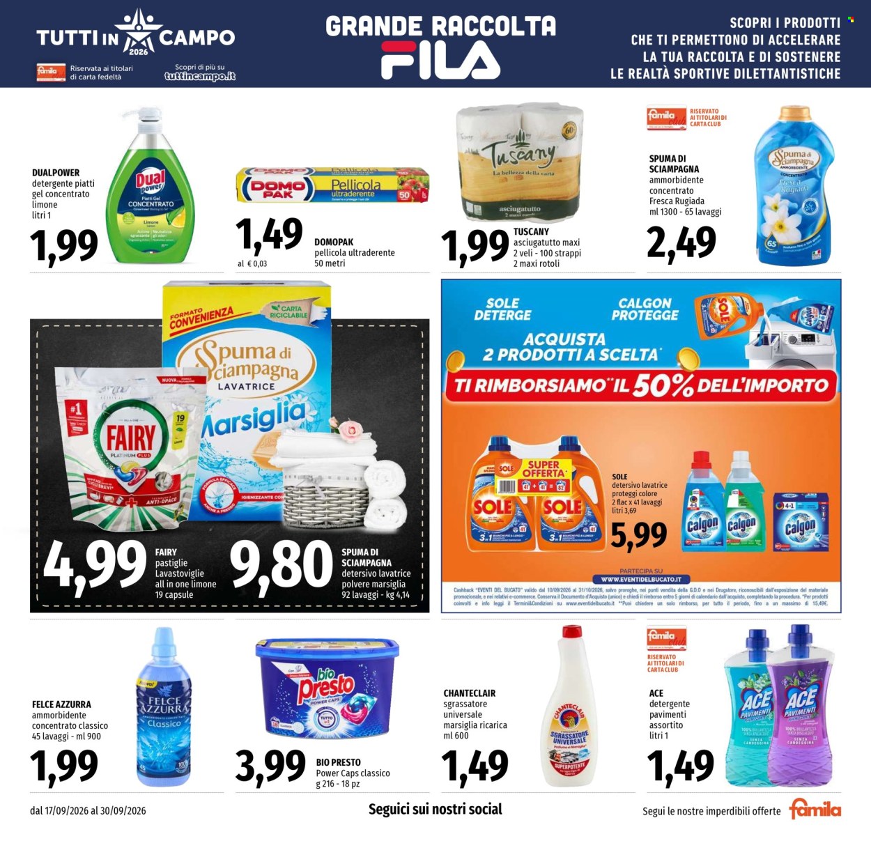 Volantino Famila - 17/9/2026 - 30/9/2026. Pagina 25