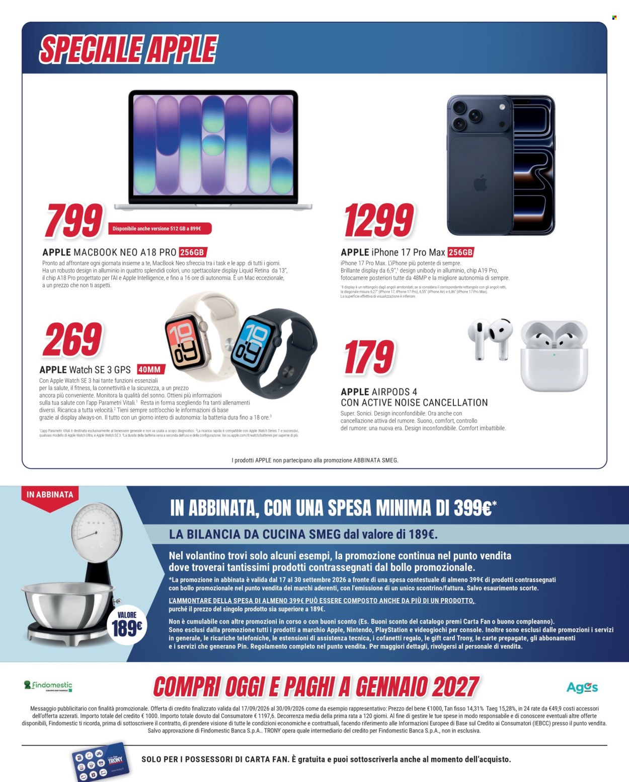 Volantino Trony - 17/9/2026 - 30/9/2026. Pagina 36