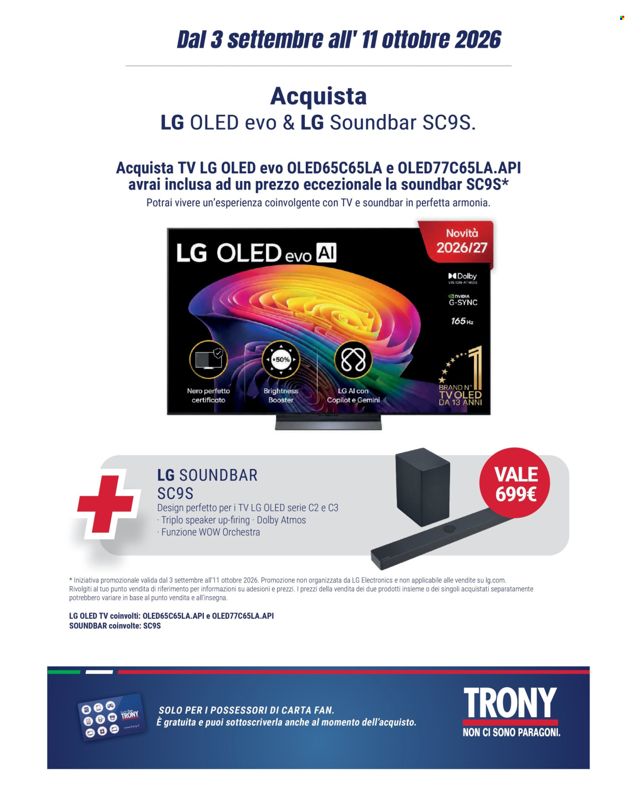 Volantino Trony - 17/9/2026 - 30/9/2026. Pagina 39