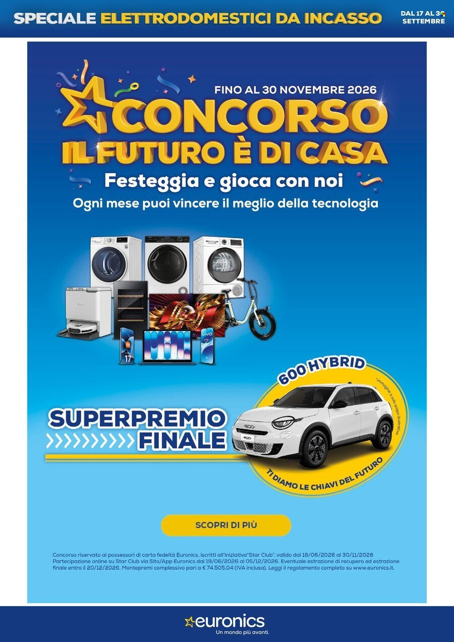 Volantino Euronics - 17/9/2026 - 30/9/2026. Pagina 2