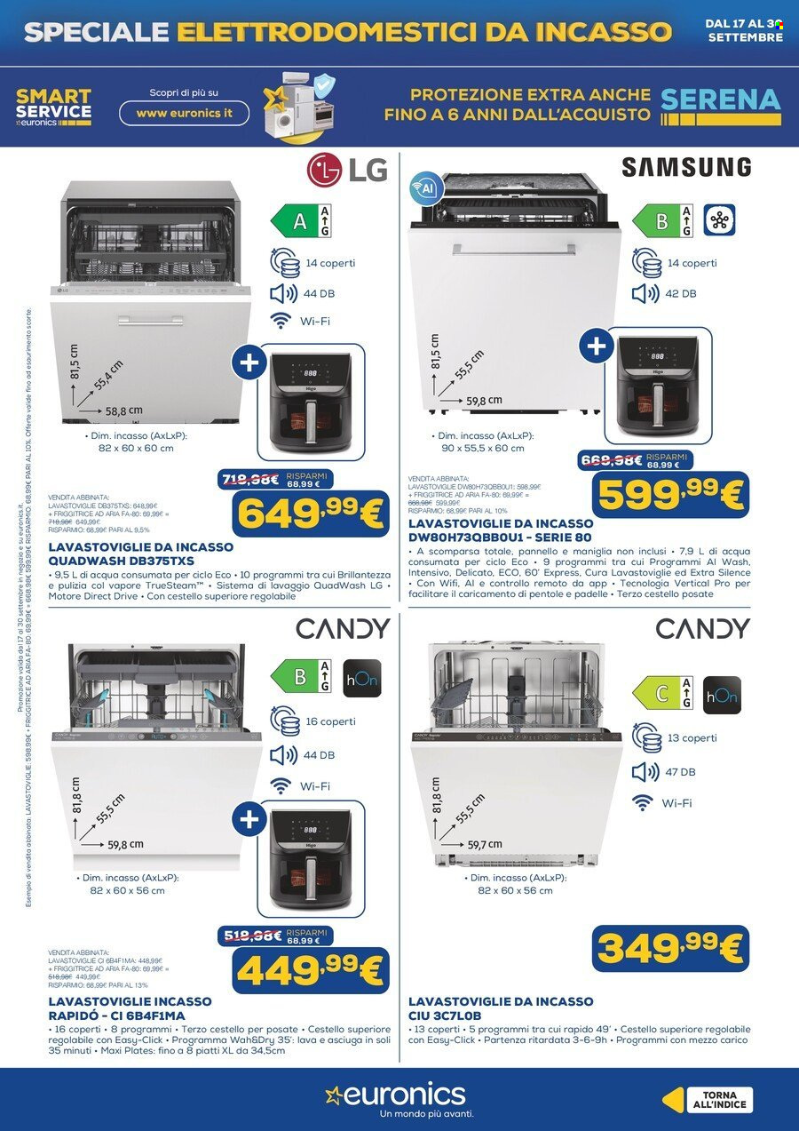 Volantino Euronics - 17/9/2026 - 30/9/2026. Pagina 7